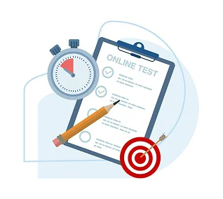 Online Test Illustration
